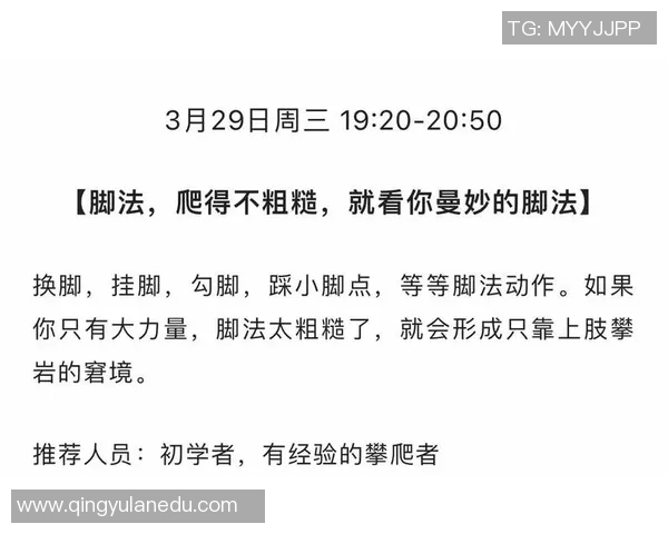 攀岩新手必看：全面入门指南与实用技巧分享