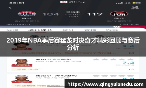 2019年NBA季后赛猛龙对决奇才精彩回顾与赛后分析